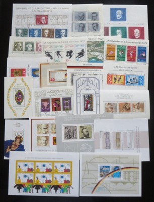 GERMANIA 1959-1990 21 colite nestampilate, consecutive Minr.2-22 cota 120 euro foto