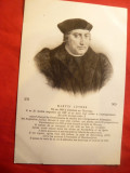 Ilustrata Personalitati -Martin Luter -pastor , interbelica ,Franta, Necirculata, Printata