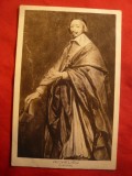 Ilustrata Personalitati - Cardinalul Richelieu, interbelica ,Franta