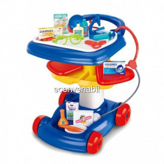 Jucarie Trusa de Doctor portabila cu 27 accesorii Doctor Trolley W083 foto