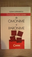 Dictionar francez-roman de omonime si paronime - Elena Gorunescu (Corint, 2008) foto