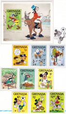 Grenada 1979 - Disney, desene animate, serie si colita neuzata foto