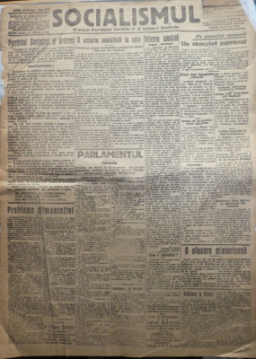 Ziarul Socialismul , Organul Partidului Socialist , nr. 238 / 1922 foto