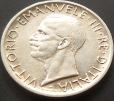 MONEDA ISTORICA ARGINT 5 Lire - ITALIA, anul 1927 *cjaCOD 82 foto