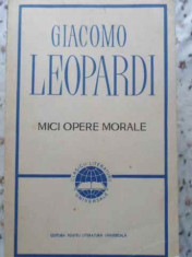 Mici Opere Morale - Giacomo Leopardi ,407307 foto