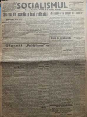 Ziarul Socialismul , Organul Partidului Socialist , nr. 3 / 1932 , Tiganii foto