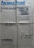 Cumpara ieftin Ziarul Porunca Vremii , nr. 2189 / 1942 , organ al extremei drepte