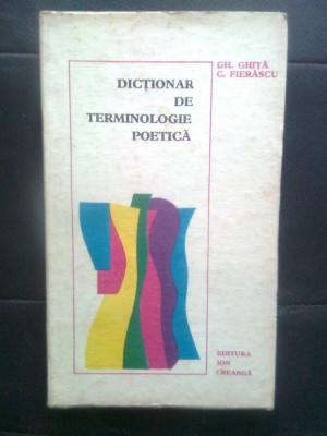 Dictionar de terminologie poetica - Literatura, Compozitie, Stilistica, Versific foto