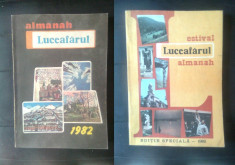 Almanah Luceafarul 1982, 1985-1989 si Almanah estival Luceafarul 1982-1986. foto