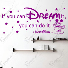 Sticker - Mickey - If you can Dream it...* Text Motivational * foto