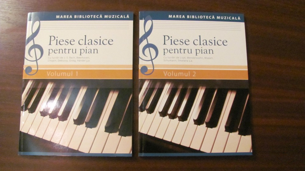 GE - Piese Clasice pt Pian / Bach, Beethoven, Chopin, Debussy s.a. / Vol I  + II | arhiva Okazii.ro