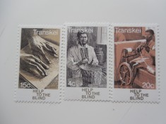 TRANSKEI-AJUTOR PENTRU NEVAZATORI-SERIE COMPLETA-NESTAMPILATE foto