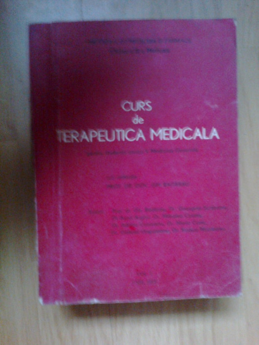 k3 Curs De Terapeutica Medicala - sub redactia Prof.Dr. Doc. Gh. Badarau