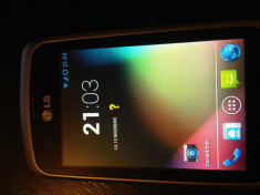 Telefon mobil LG P500 Optimus One, Silver foto
