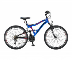 Bicicleta MTB Full Suspensie UMIT Albatros V , culoare Albastru/Negru, roata 26 PB Cod:2657000002 foto