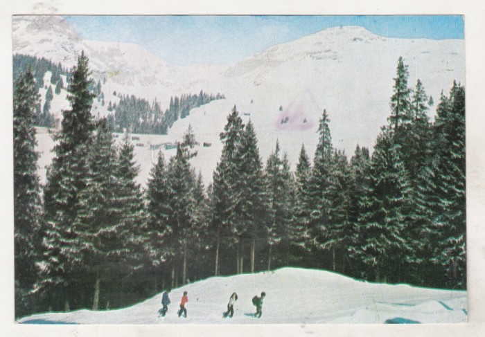 bnk cp Iarna in Bucegi - Vedere - necirculata