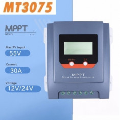 Controller/regulator solar MPPT REAL MT3075 30A LCD Panouri fotovoltaice foto