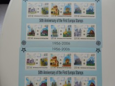 LAOS-50 ANI EUROPA CEPT-SET SERII DT SI NED ,BLOCUIR DT SI NED-NESTAMPILATE foto