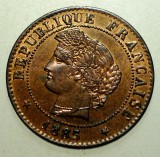F.166 FRANTA CERES 1 CENTIME 1885 A XF/AUNC