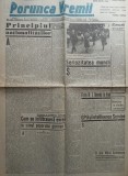 Cumpara ieftin Ziarul nationalist Porunca Vremii , nr. 2553 / 1943 , Regele Mihai la Arad