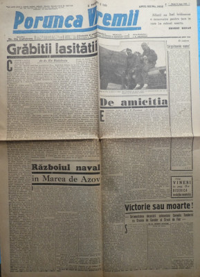Ziarul de extrema dreapta Porunca Vremii , nr. 2624 / 1943 , Kuban , Azov foto