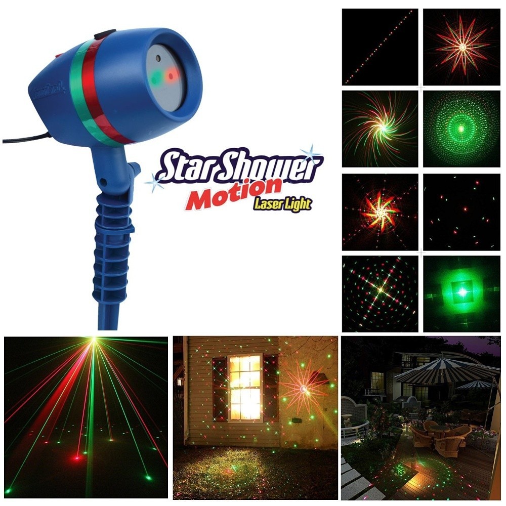 PROMOTIE! LASER EXTERIOR STAR SHOWER MOTION LIGHT,LASER CU