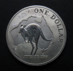 The Australian kangaroo 1 Dollar 2000 - Argint 999, 1 Uncie foto