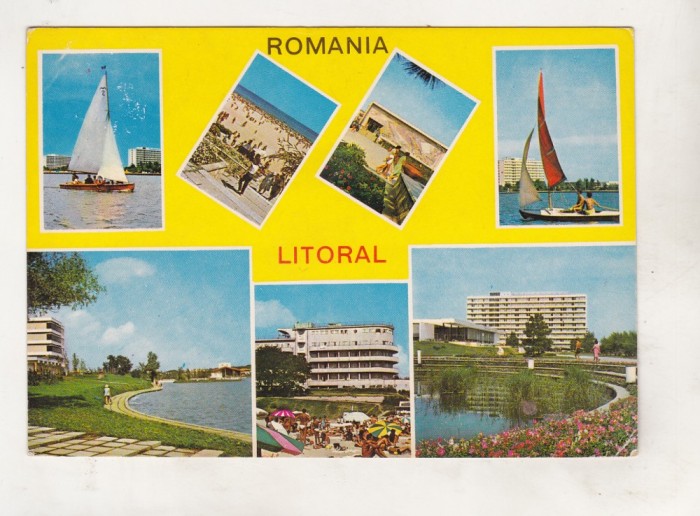 bnk cp Litoral - Vedere - necirculata - marca fixa
