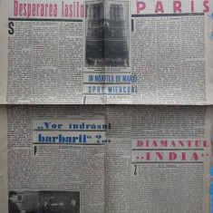 Ziarul nationalist si antisemit Porunca Vremii , nr. 2175 / 1942