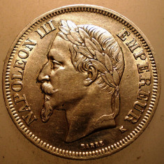 F.454 FRANTA NAPOLEON III 2 FRANCS FRANCI 1866 K XF ARGINT