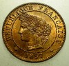 F.252 FRANTA CERES 1 CENTIME 1897 A XF/AUNC, Europa, Bronz