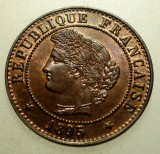 F.223 FRANTA CERES 1 CENTIME 1895 A XF/AUNC, Europa, Bronz