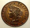 F.189 FRANTA CERES 1 CENTIME 1887 A XF/AUNC, Europa, Bronz