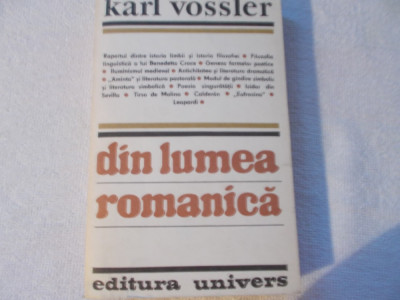 K. Vossler - Din lumea romanica foto