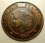 F.276 FRANTA CERES 2 CENTIMES 1887 A XF/AUNC