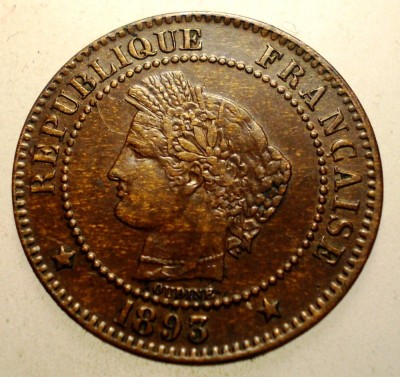F.324 FRANTA CERES 2 CENTIMES 1893 A foto