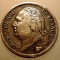 F.348 FRANTA LOUIS XVIII 1/2 FRANC 1820 A ARGINT 2,5g RARA 43000ex.