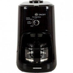 Cafetiera Heinner HCM900RBK, 900 W, Negru, Rasnita incorporata, 0.6 L foto