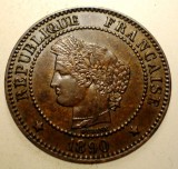 F.286 FRANTA CERES 2 CENTIMES 1890 A