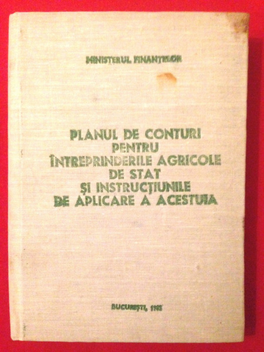 Planul de conturi pentru IAS/1985