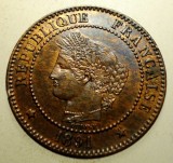 F.292 FRANTA CERES 2 CENTIMES 1891 A XF/AUNC