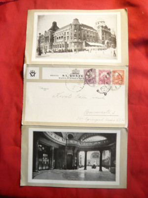Ilustrata circulata Ungaria 1930 cu goarna nr. 13 foto