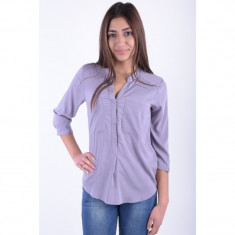 Camasa Vero Moda Vmerika Plain 3/4 Shirrt Gray Ridge foto