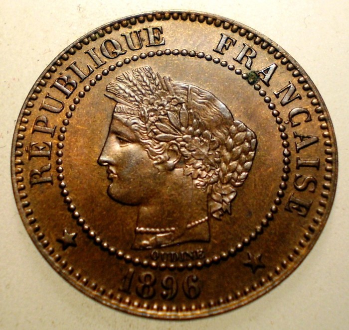 F.328 FRANTA CERES 2 CENTIMES 1896 A XF