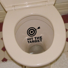 Sticker toaleta &amp;quot;hit the target&amp;quot; foto