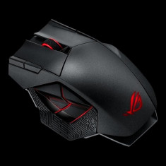 Mouse Asus wireless, optic, ROG Spatha, 8200dpi, USB, Radio Frequency, cablu 2m, negru foto