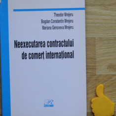 Neexecutarea contractului de comert international Theodor Mrejeru