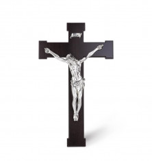 Cruce Argint Iisus Hristos Valenti - Made in Italy foto