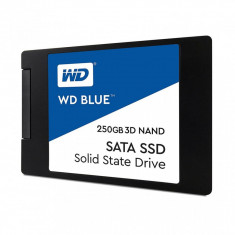 SSD WD, 250GB, Blue, SATA 3.0, 3D NAND, 7mm, 2.5&amp;quot;, rata transfer r/w 560mbs/530mbs foto