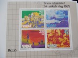 NORVEGIA-40 ANI DE LA INCH RAZBOIULUI-BLOC NESTAMPILAT